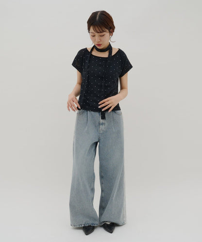 umm. By Discaot 波點Top with choker - Image 50
