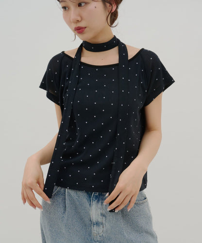 umm. By Discaot 波點Top with choker - Image 52