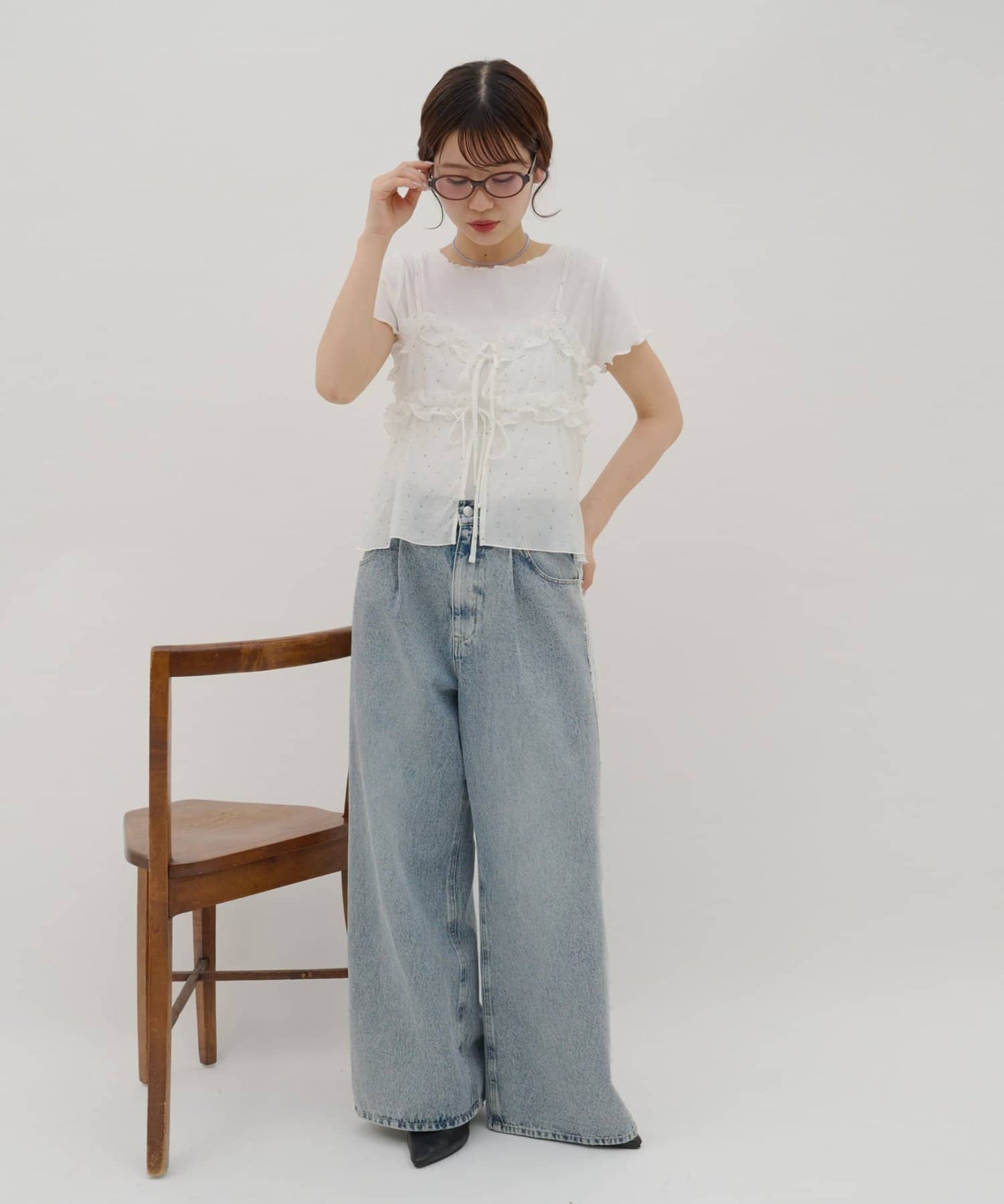 umm. By Discoat 小花花吊帶背心 ＋ Tee - Image 8