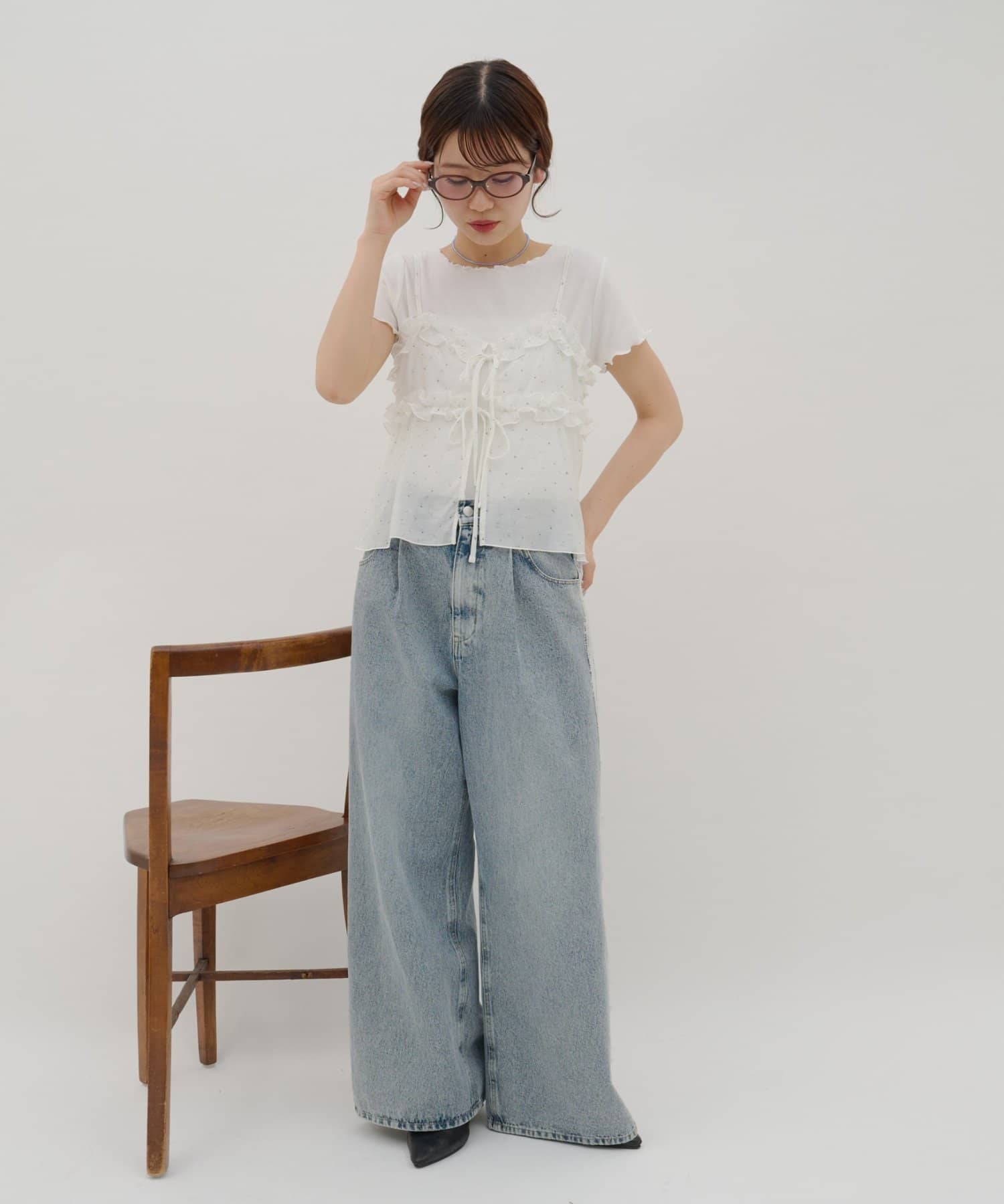 umm. By Discoat 小花花吊帶背心 ＋ Tee - Image 8