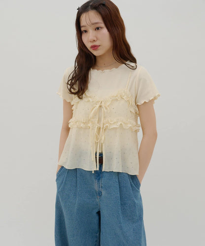 umm. By Discoat 小花花吊帶背心 ＋ Tee - Image 10