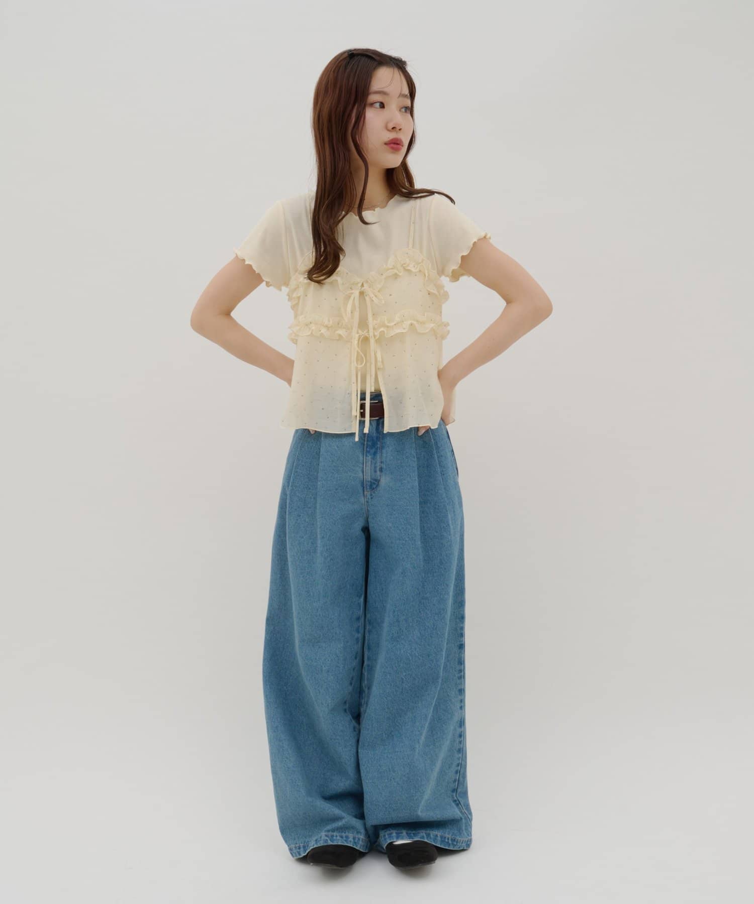 umm. By Discoat 小花花吊帶背心 ＋ Tee - Image 14
