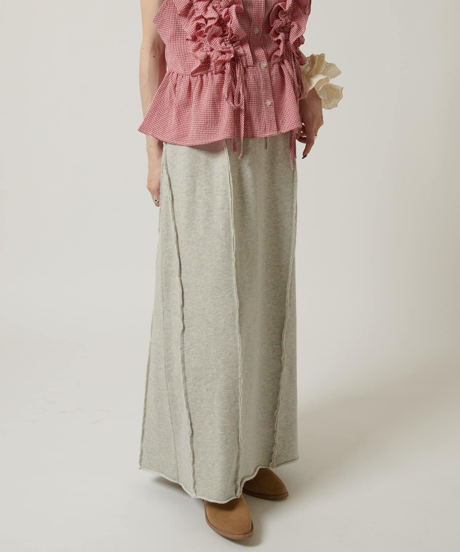w closet 流線長版運動半裙 - Image 6