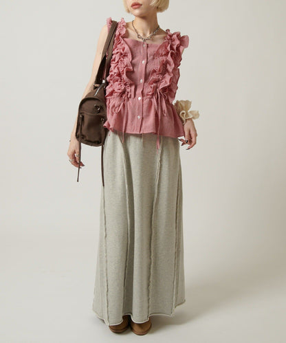 w closet 流線長版運動半裙 - Image 7