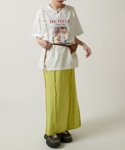 w closet 流線長版運動半裙 - Image 20