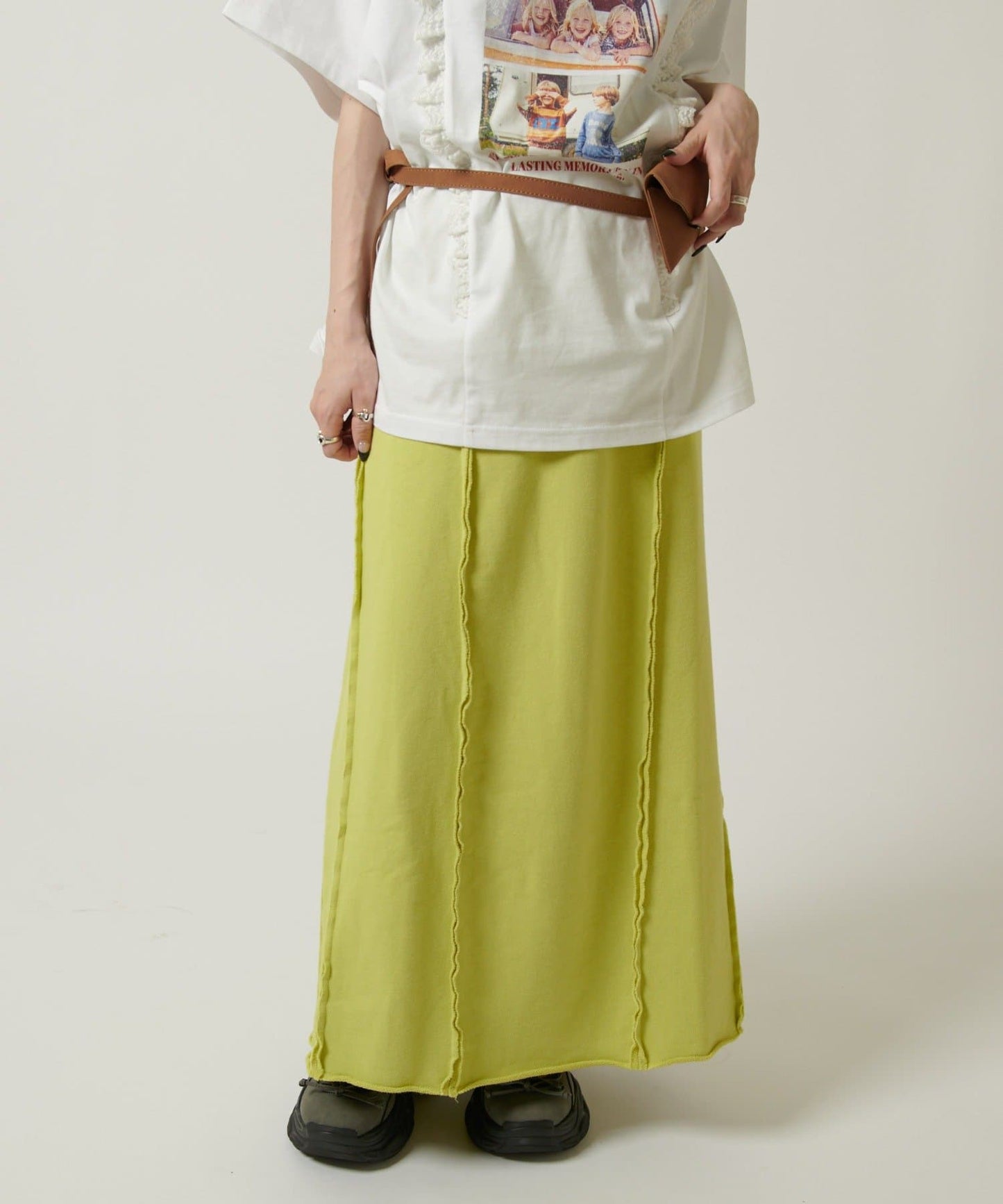 w closet 流線長版運動半裙 - Image 15