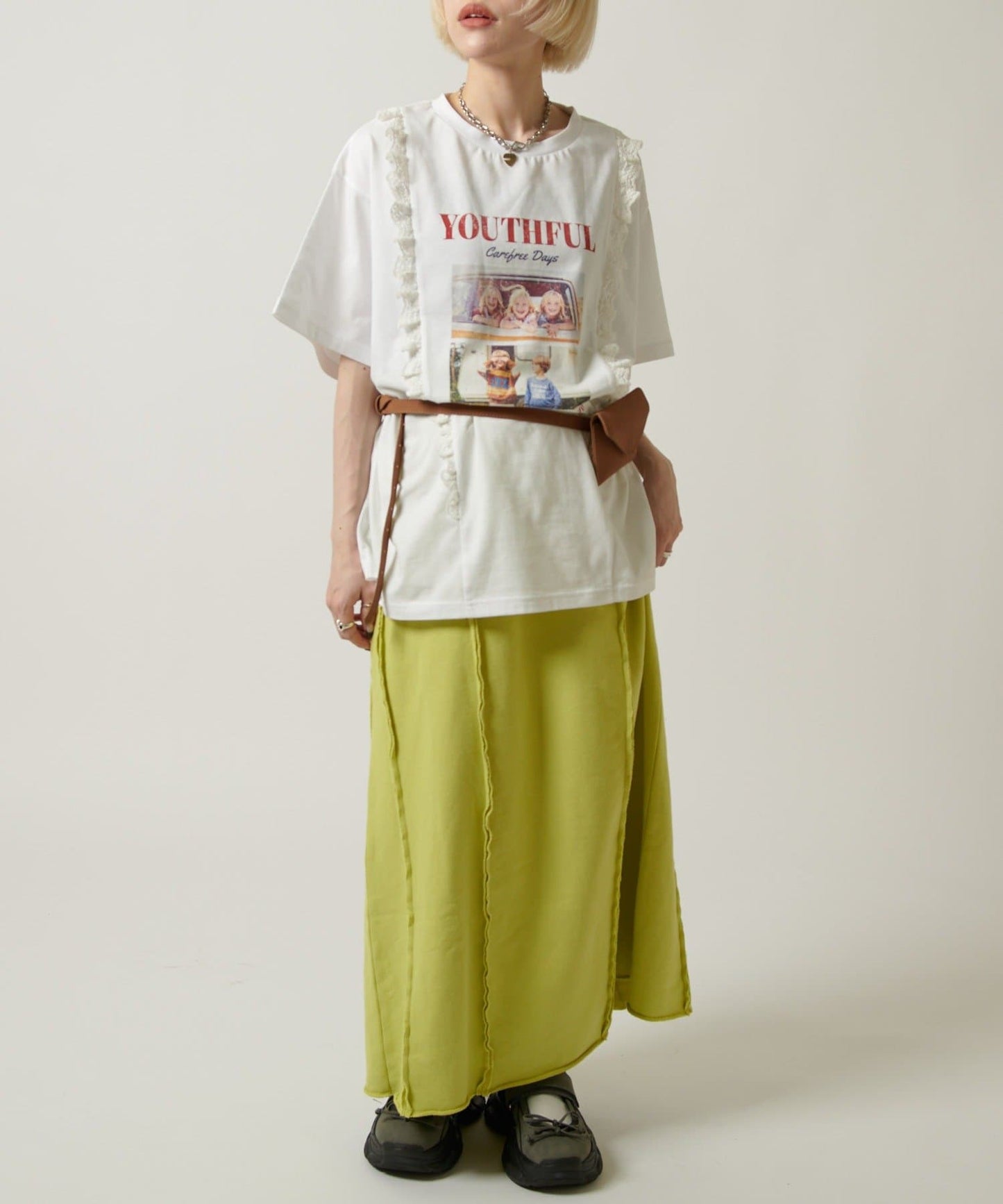 w closet 流線長版運動半裙 - Image 16
