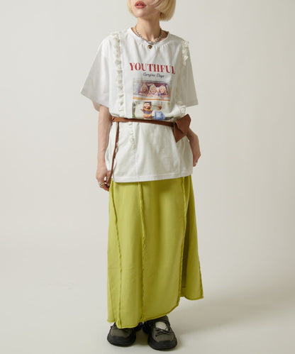 w closet 流線長版運動半裙 - Image 16