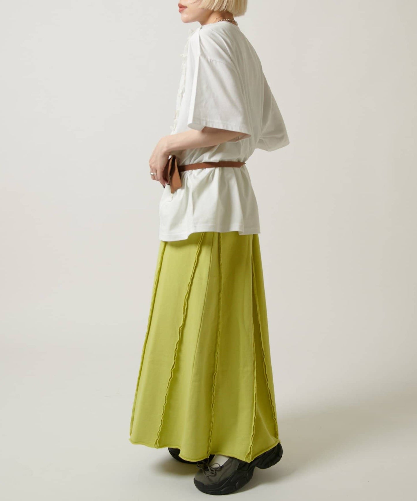w closet 流線長版運動半裙 - Image 18