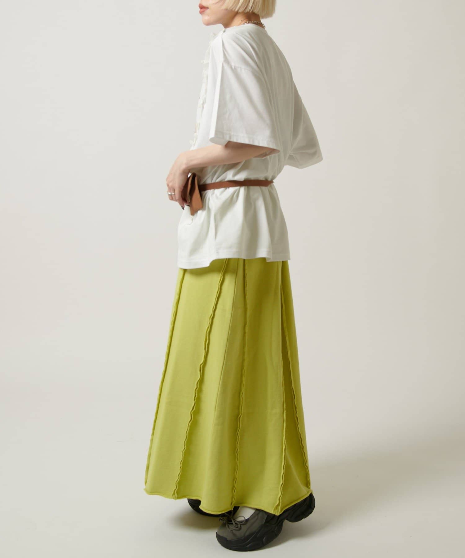 w closet 流線長版運動半裙 - Image 18