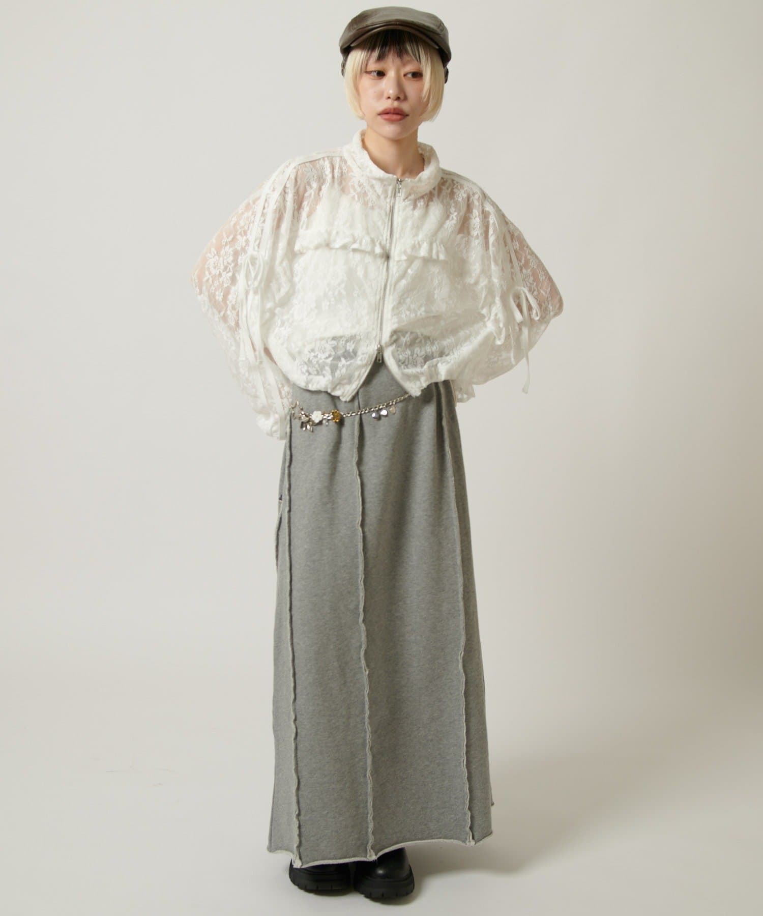 w closet 流線長版運動半裙 - Image 1