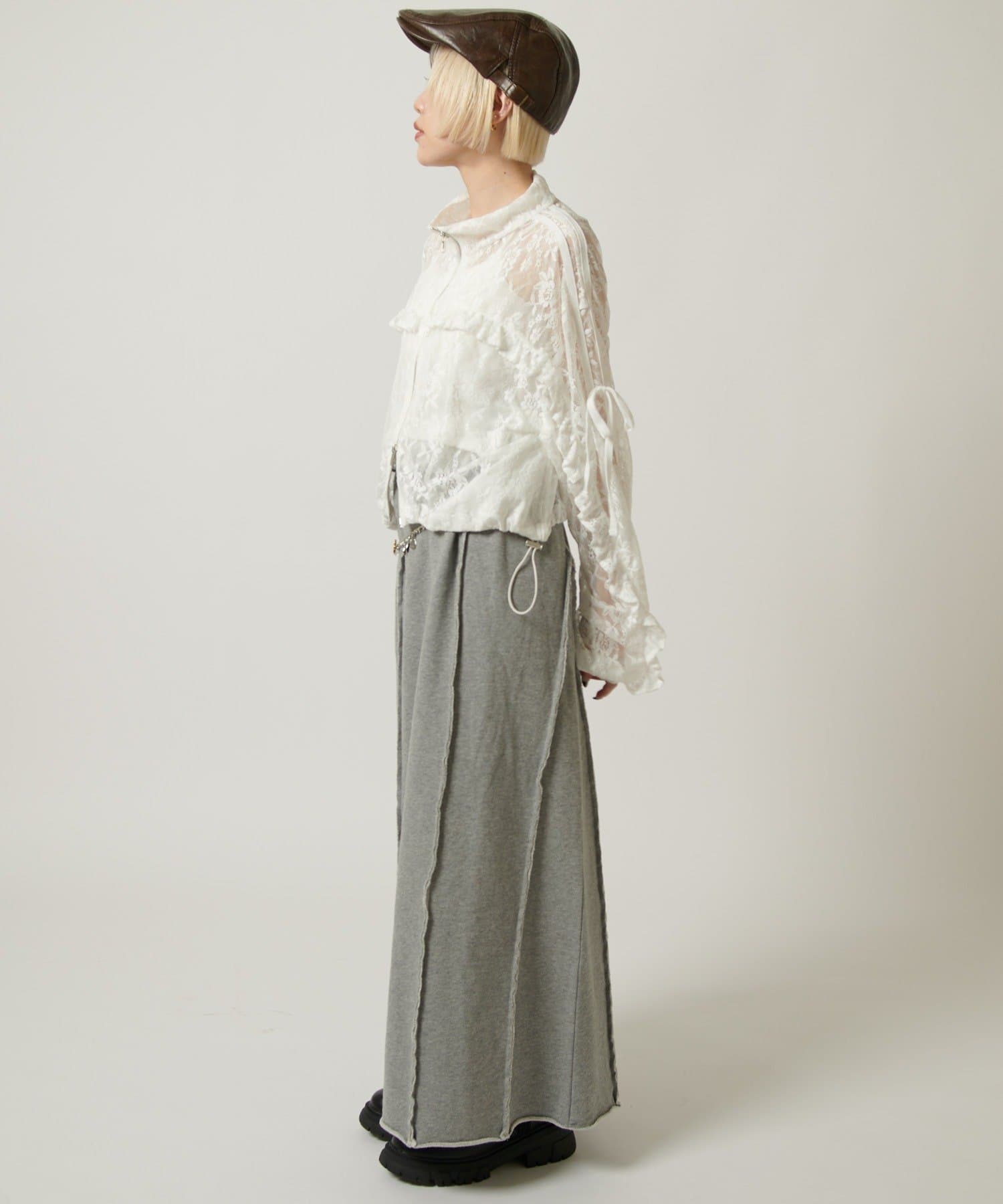 w closet 流線長版運動半裙 - Image 29