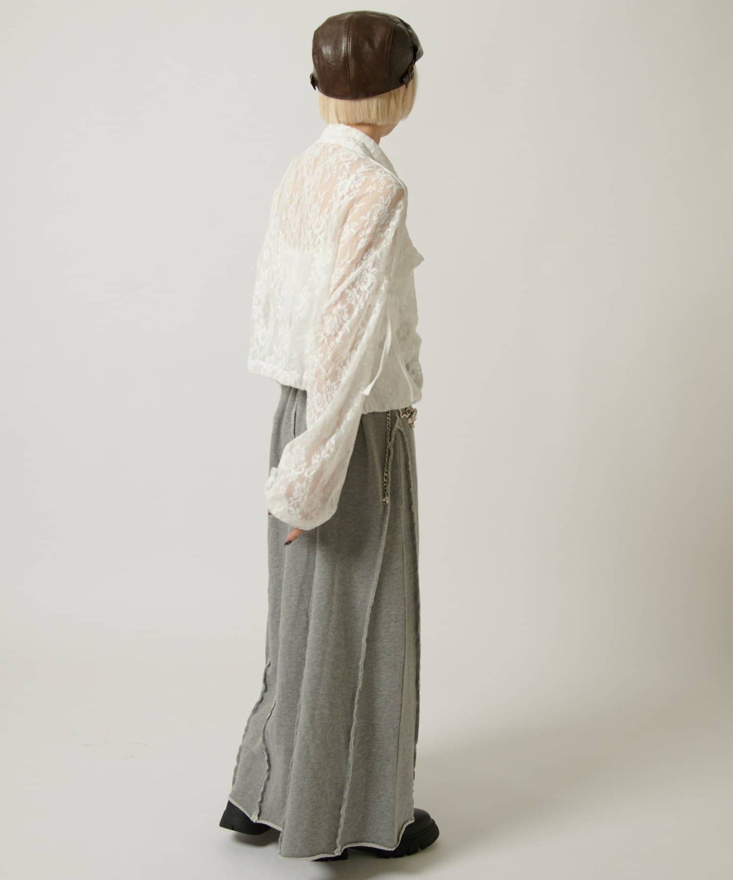 w closet 流線長版運動半裙 - Image 31