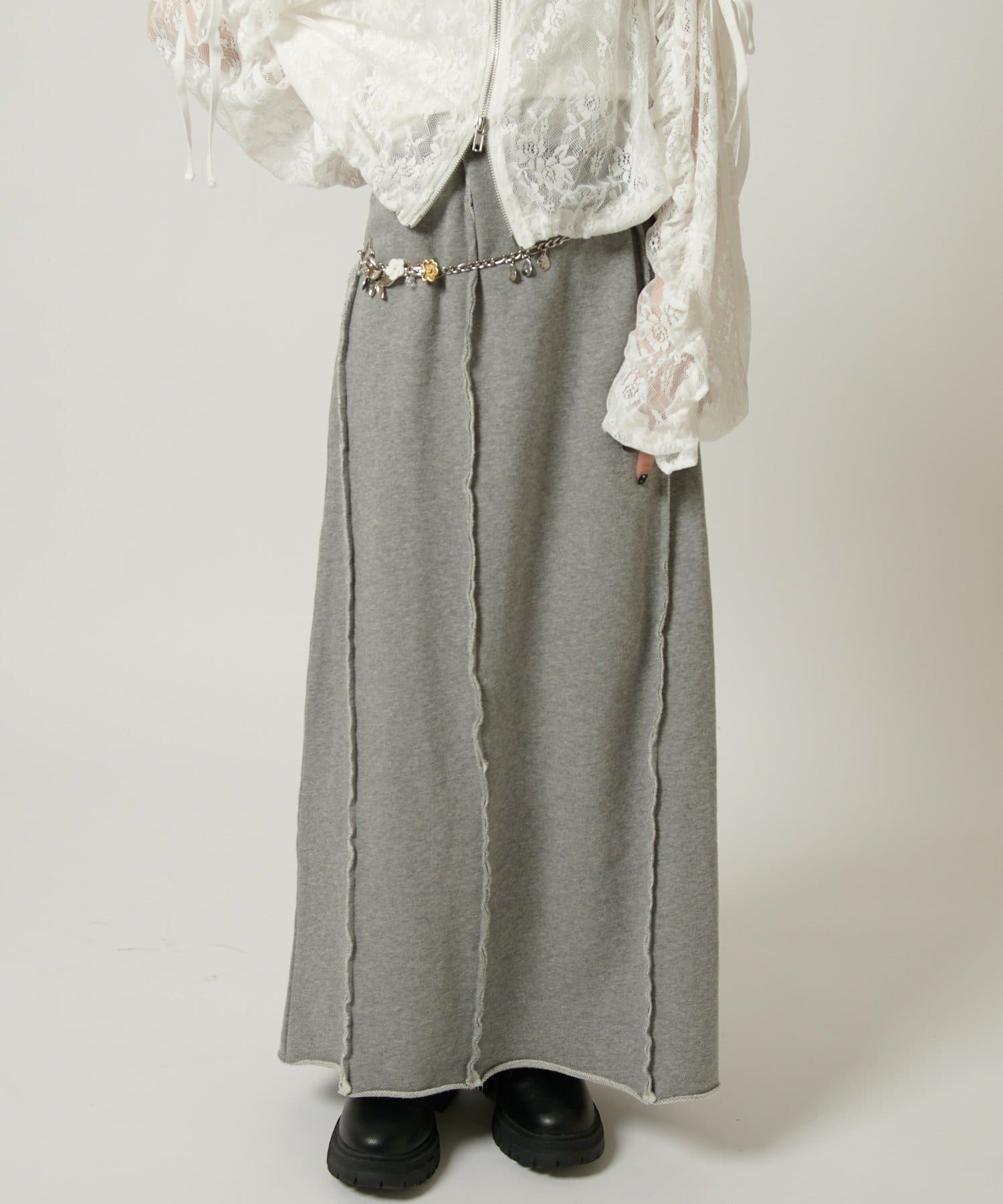 w closet 流線長版運動半裙 - Image 21