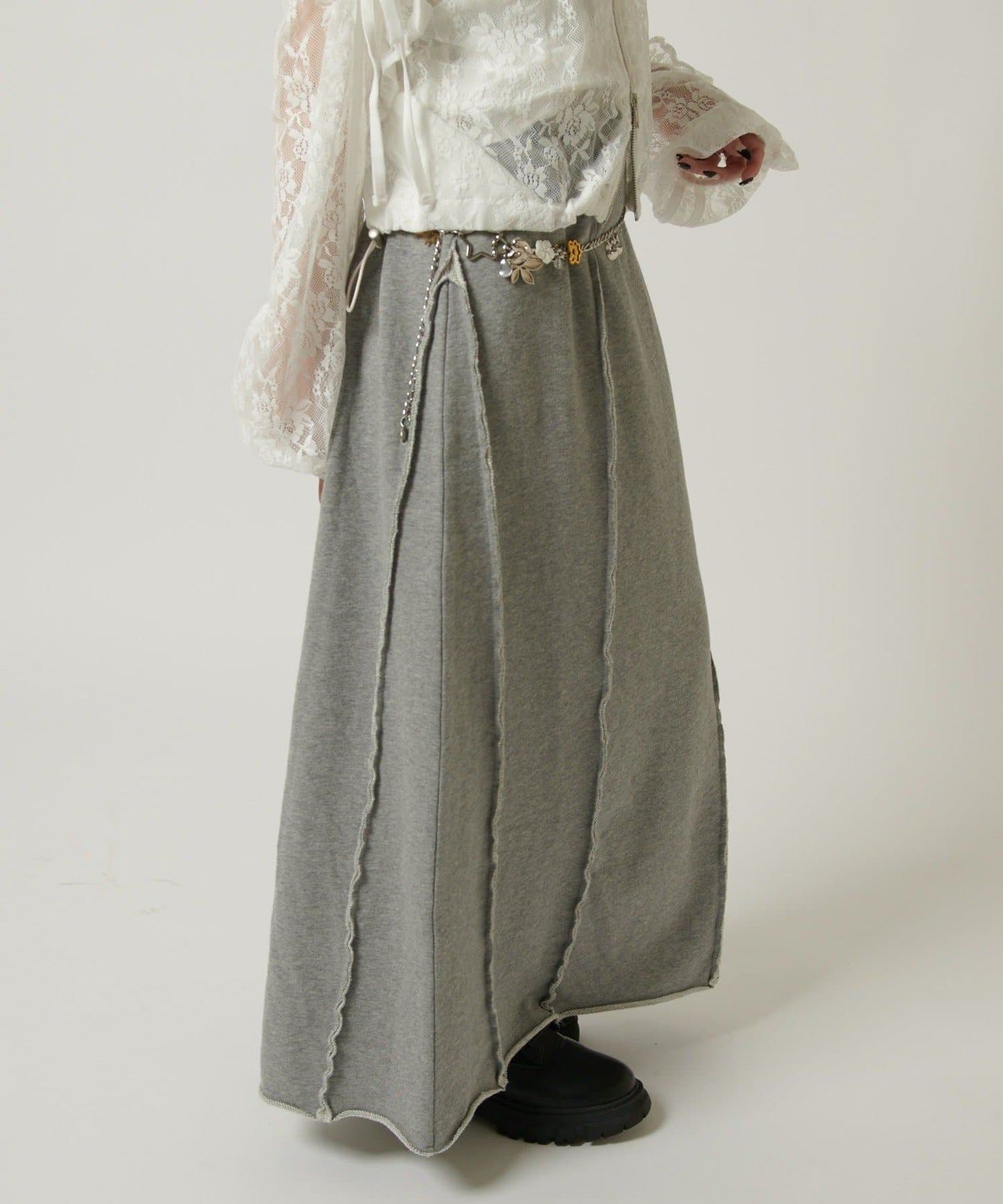 w closet 流線長版運動半裙 - Image 24