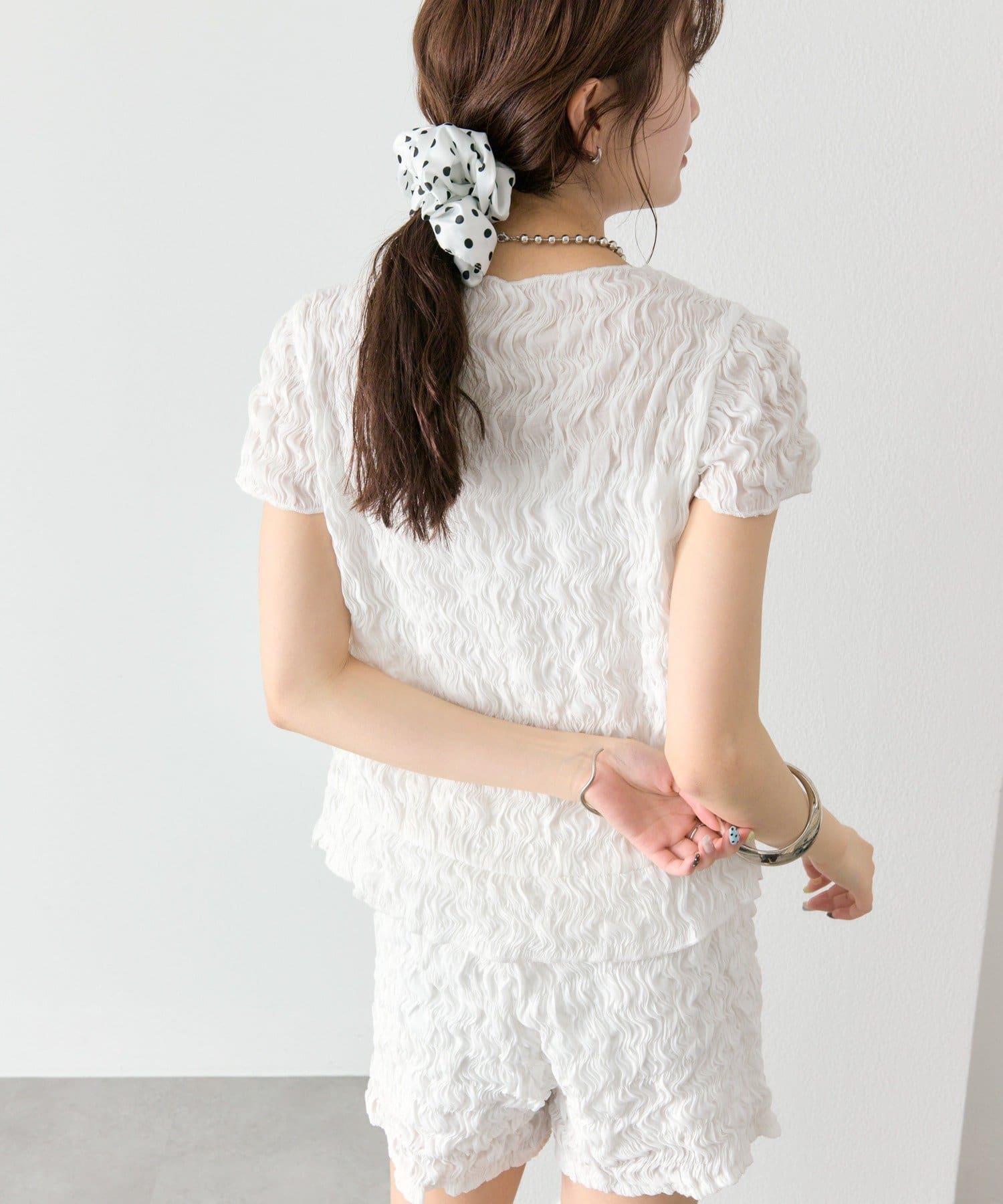 mystic Airy Shirring Blouse - Image 10