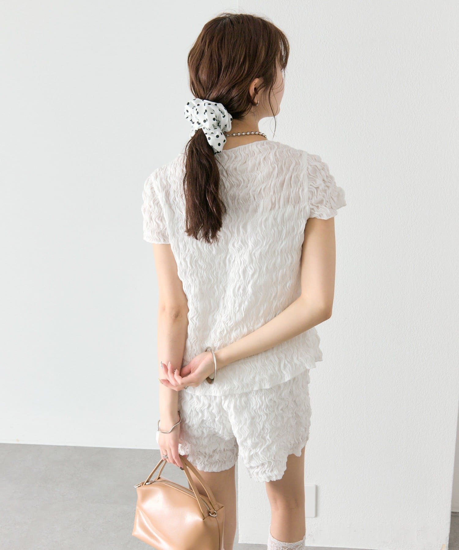 mystic Airy Shirring Blouse - Image 14