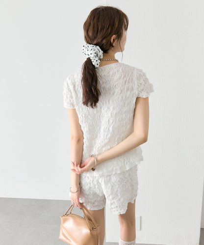 mystic Airy Shirring Blouse - Image 14
