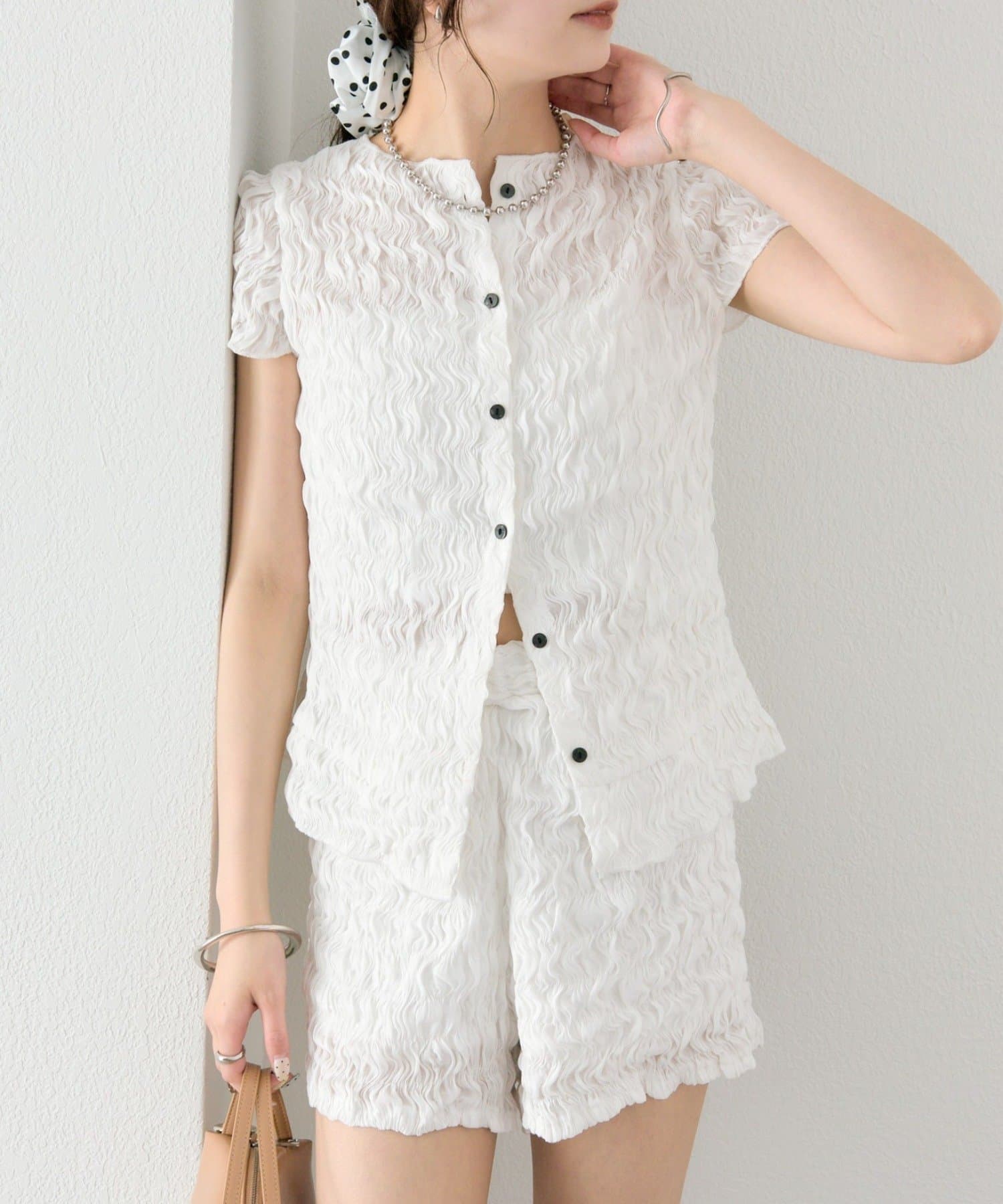 mystic Airy Shirring Blouse - Image 15