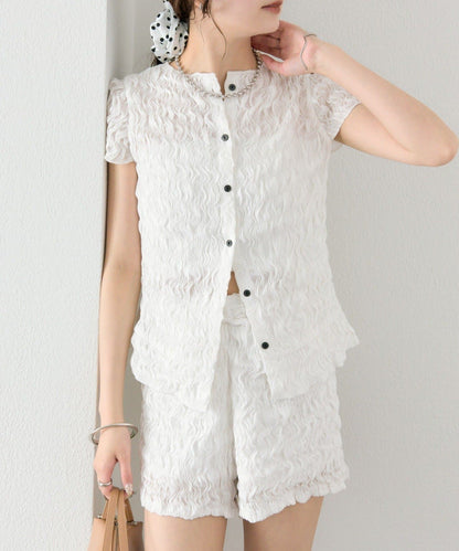 mystic Airy Shirring Blouse - Image 15