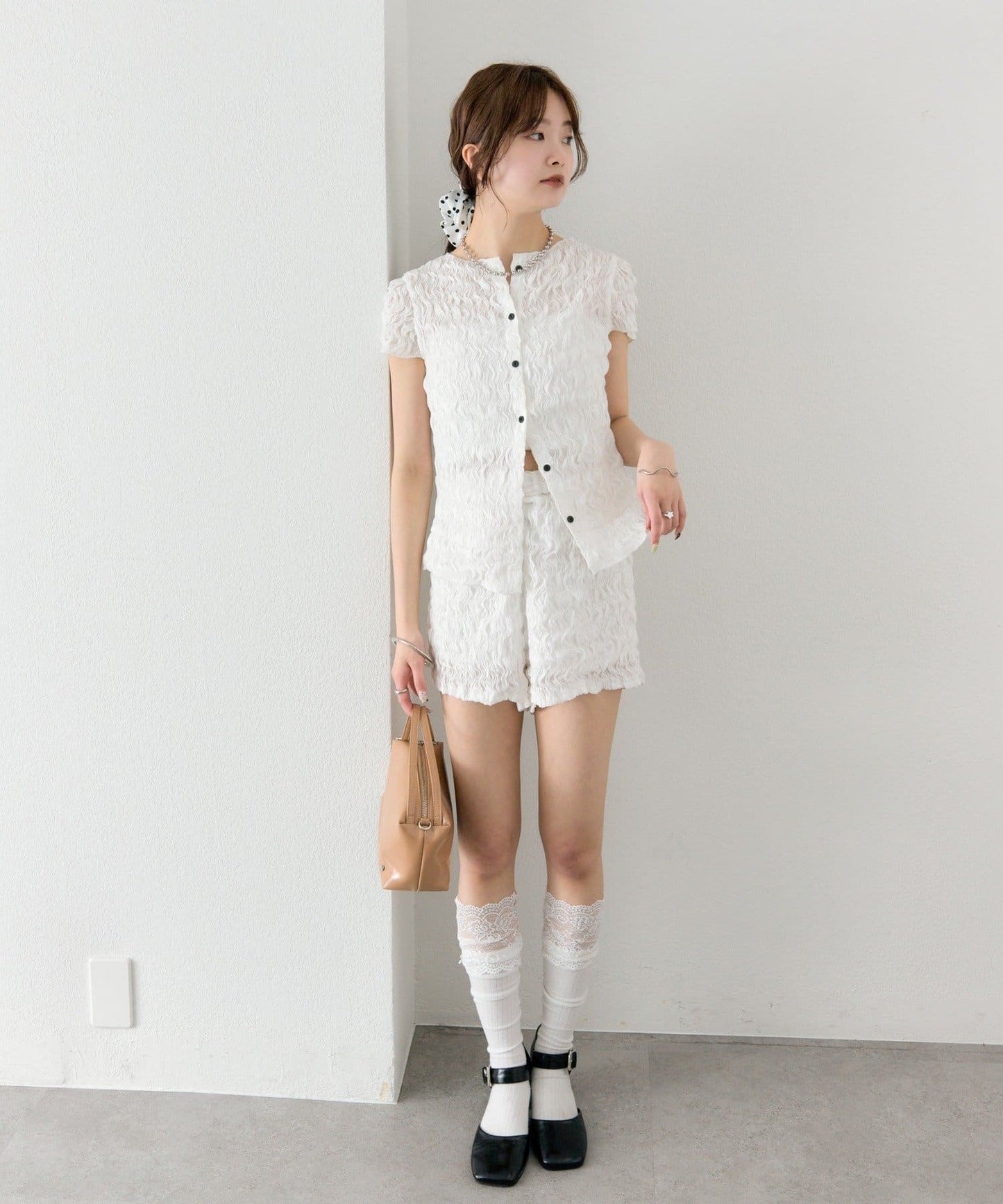 mystic Airy Shirring Blouse - Image 17