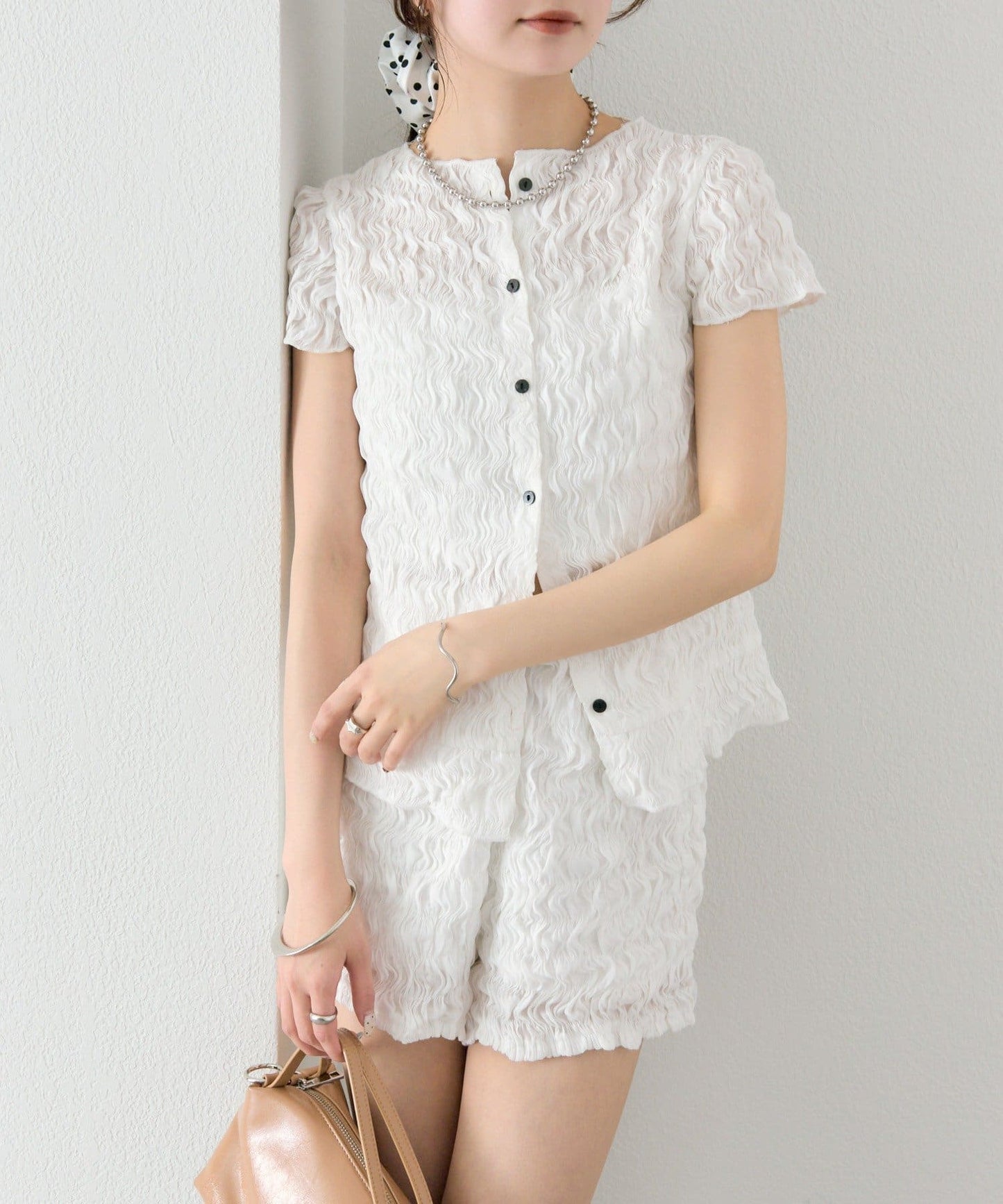mystic Airy Shirring Blouse - Image 18