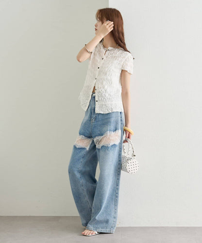 mystic Airy Shirring Blouse - Image 22