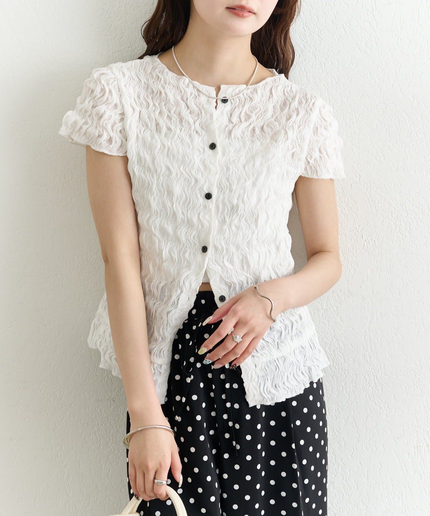 mystic Airy Shirring Blouse - Image 26
