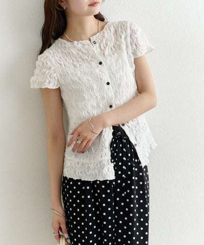 mystic Airy Shirring Blouse - Image 29