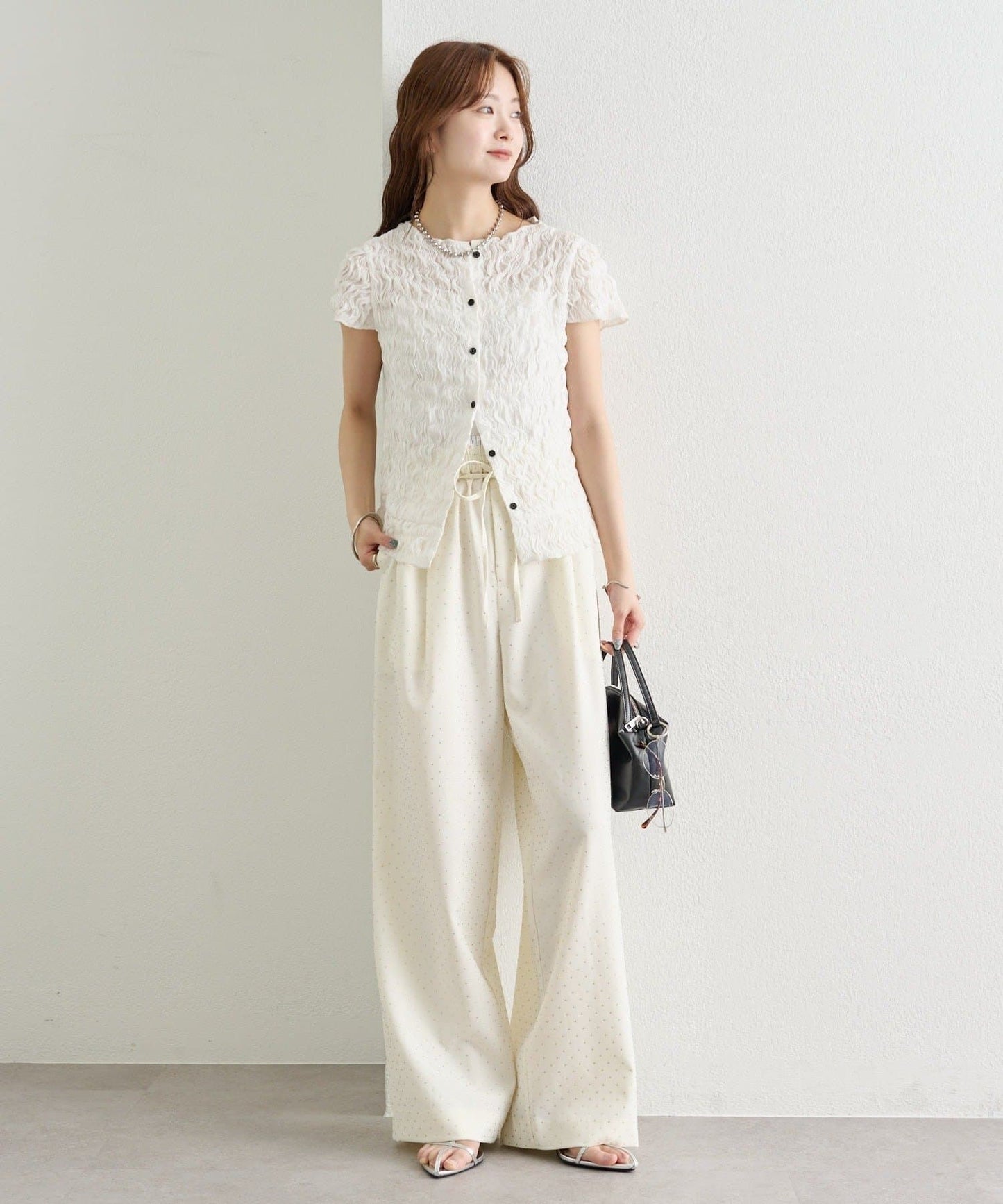 mystic Airy Shirring Blouse - Image 33