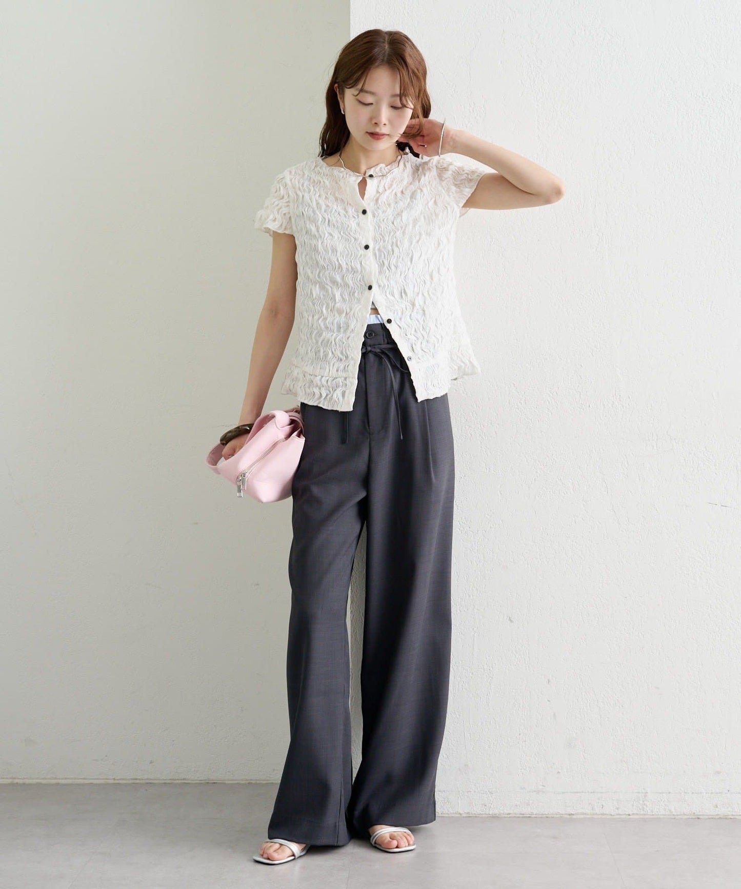 mystic Airy Shirring Blouse - Image 34