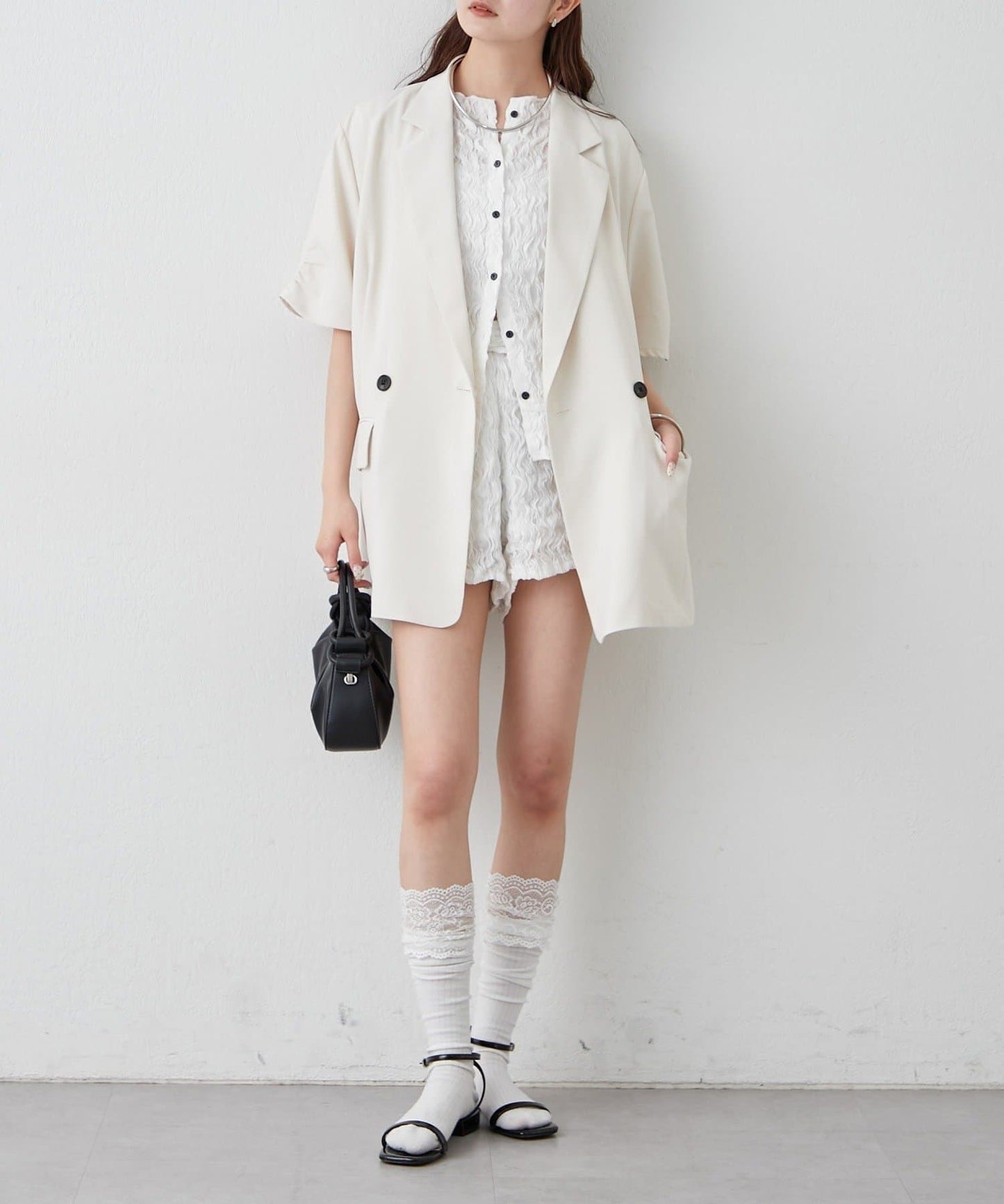mystic Airy Shirring Blouse - Image 38