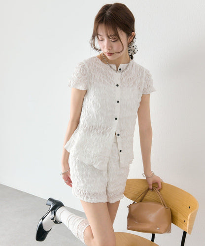 mystic Airy Shirring Blouse - Image 6