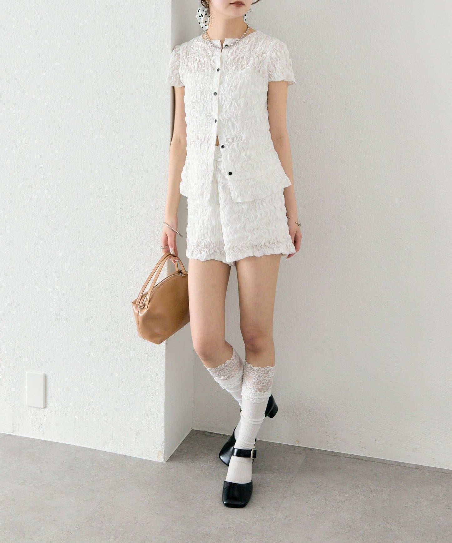 mystic Airy Shirring Blouse - Image 8