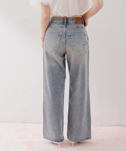 [Set Fair Item #10] CHICO Pocket design wide-leg denim - Image 15
