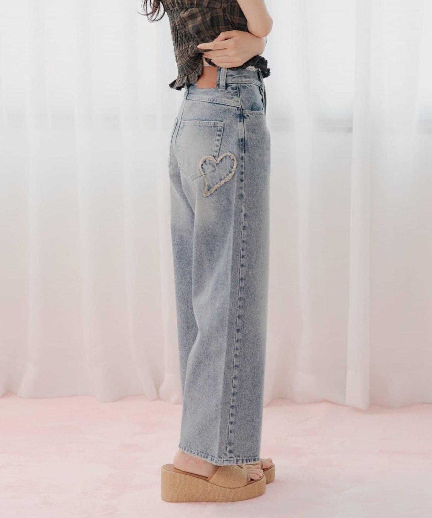 [Set Fair Item #10] CHICO Pocket design wide-leg denim - Image 11
