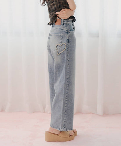 [Set Fair Item #10] CHICO Pocket design wide-leg denim - Image 11