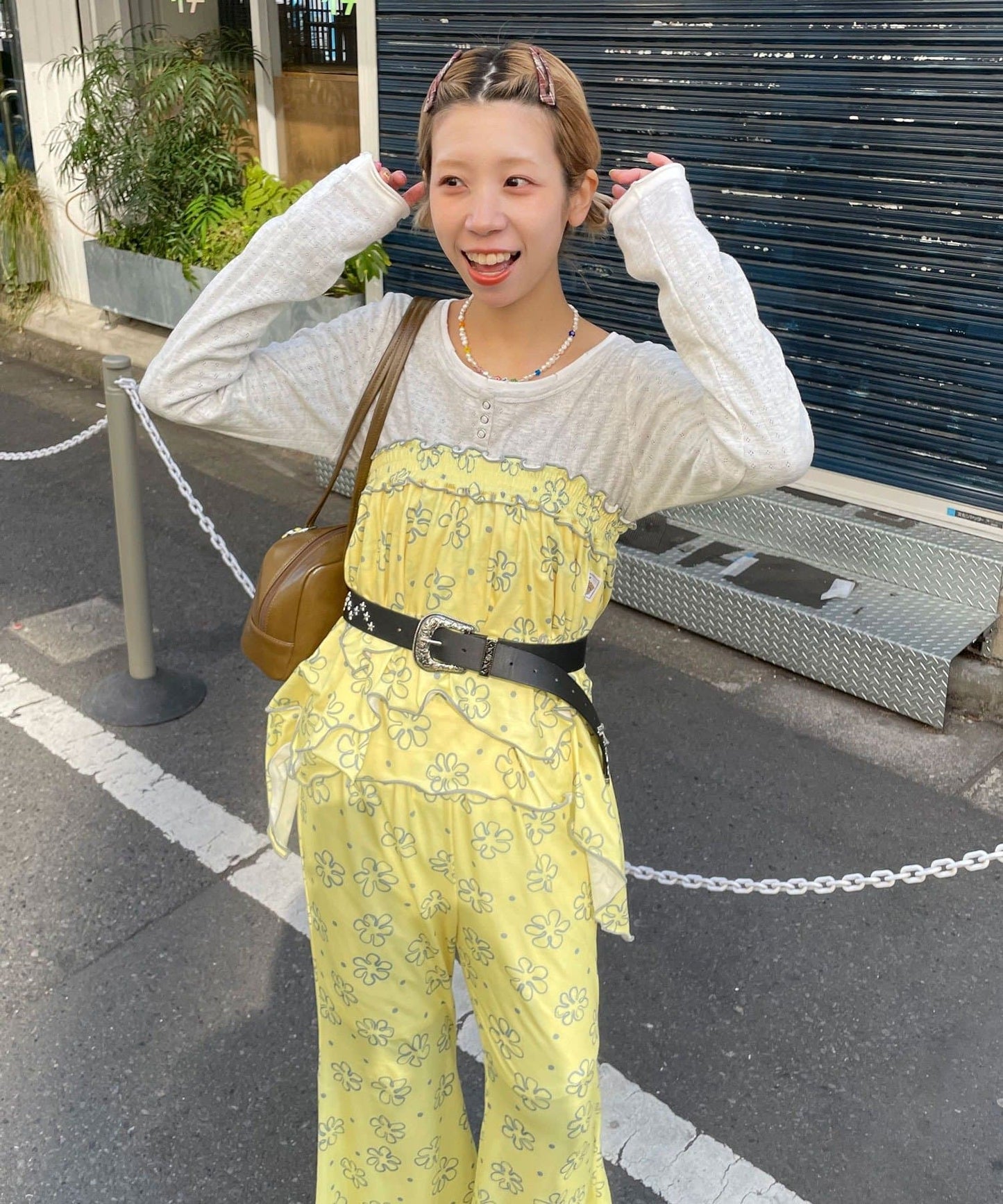 HELLO.SANFRANCISCO 不對稱半身裙+喇叭褲SET - Image 12