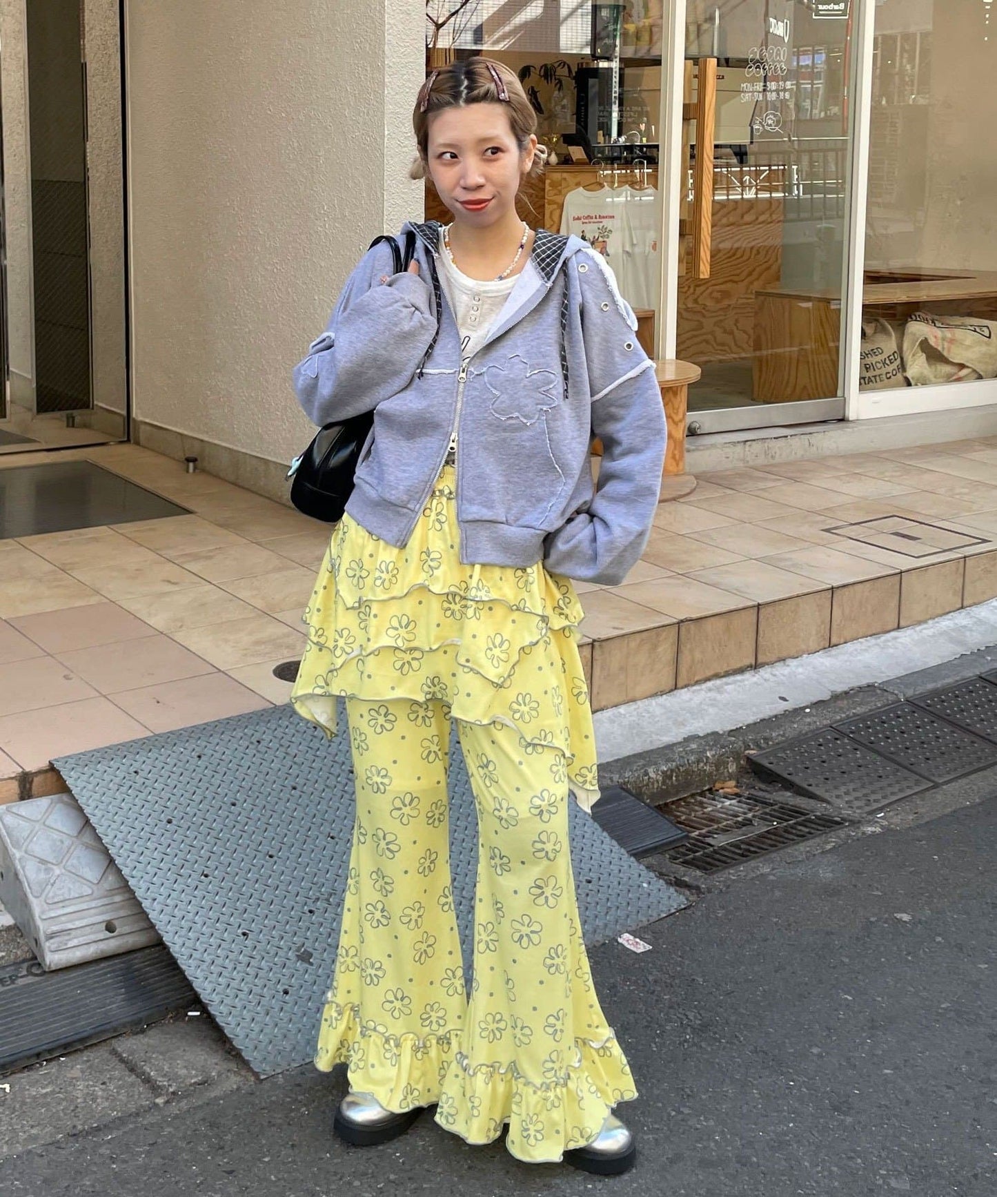 HELLO.SANFRANCISCO 不對稱半身裙+喇叭褲SET - Image 16