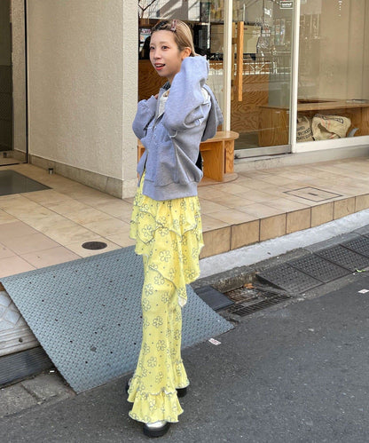 HELLO.SANFRANCISCO 不對稱半身裙+喇叭褲SET - Image 17