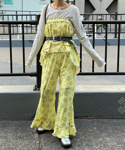 HELLO.SANFRANCISCO 不對稱半身裙+喇叭褲SET - Image 4