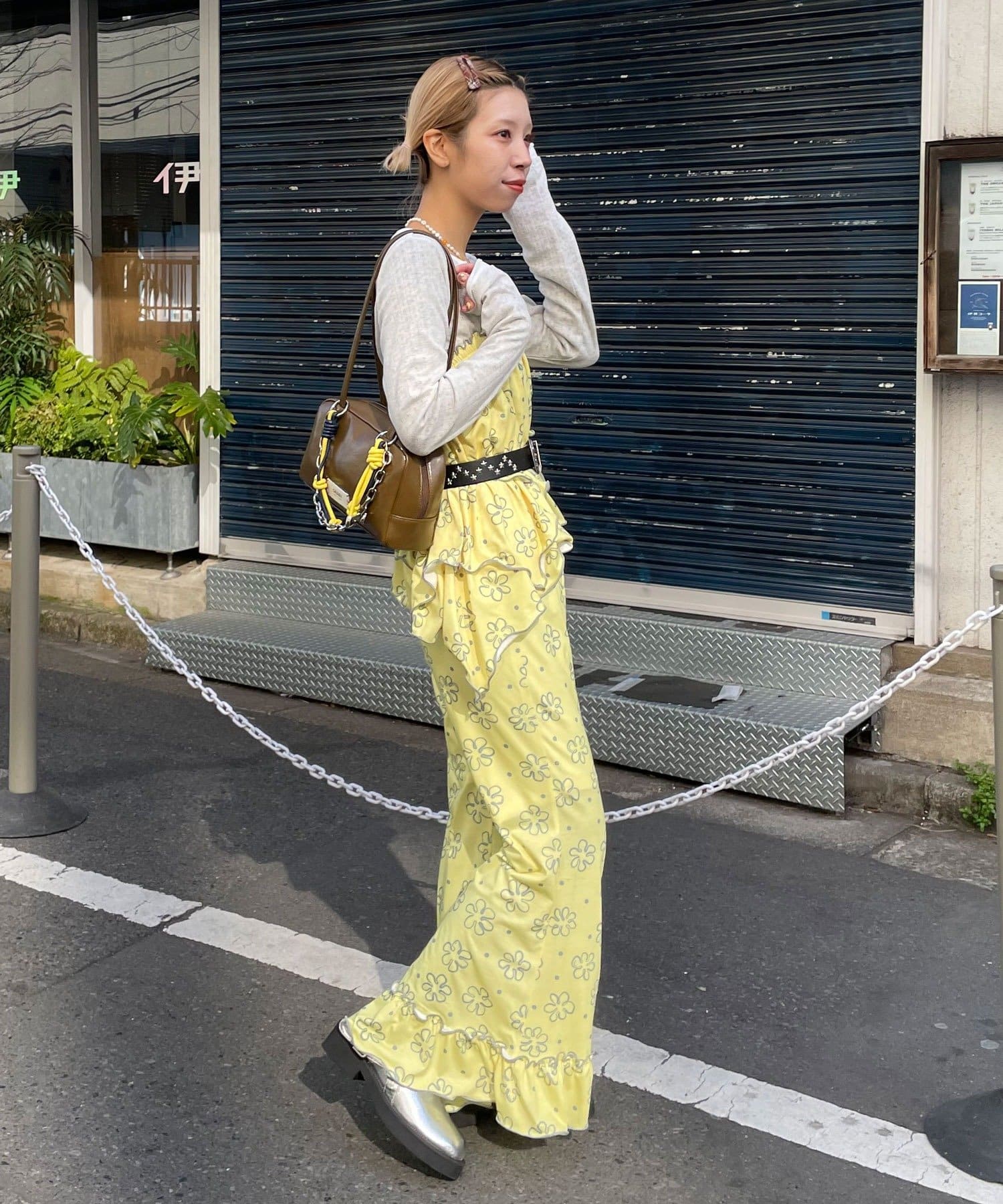 HELLO.SANFRANCISCO 不對稱半身裙+喇叭褲SET - Image 9