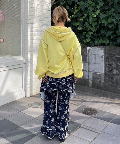 HELLO.SANFRANCISCO 不對稱半身裙+喇叭褲SET - Image 27