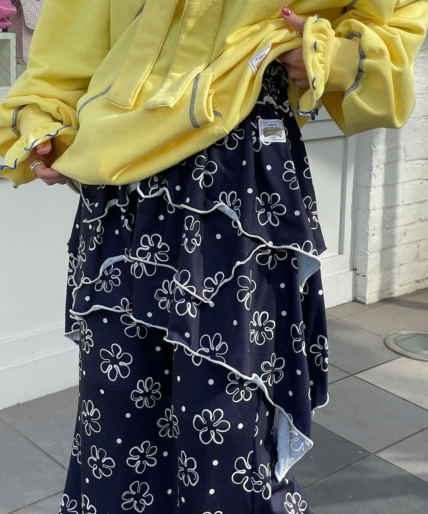 HELLO.SANFRANCISCO 不對稱半身裙+喇叭褲SET - Image 20