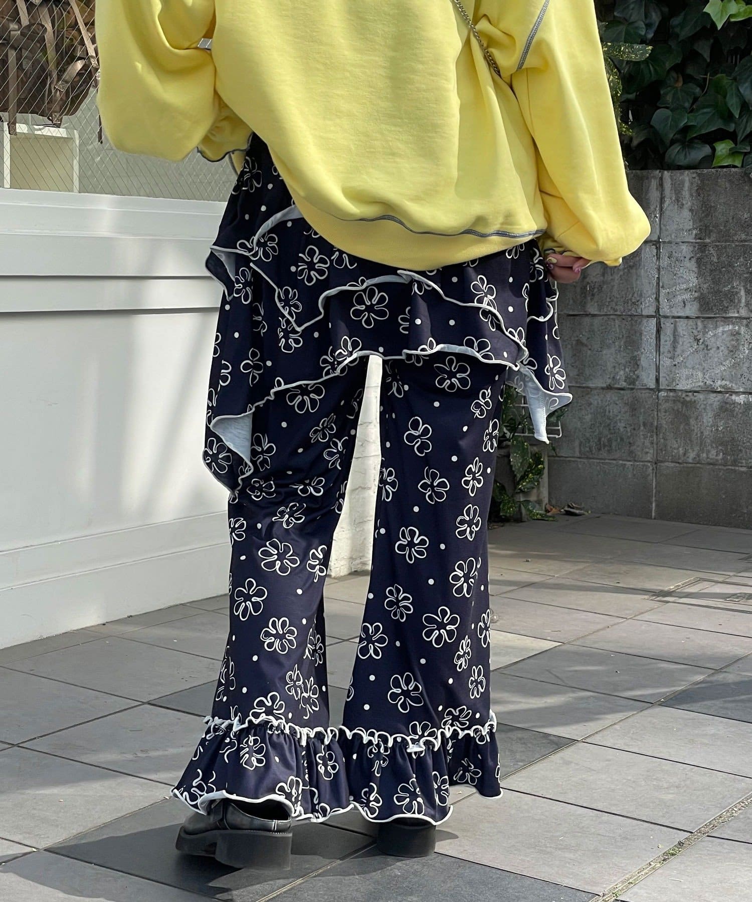 HELLO.SANFRANCISCO 不對稱半身裙+喇叭褲SET - Image 22