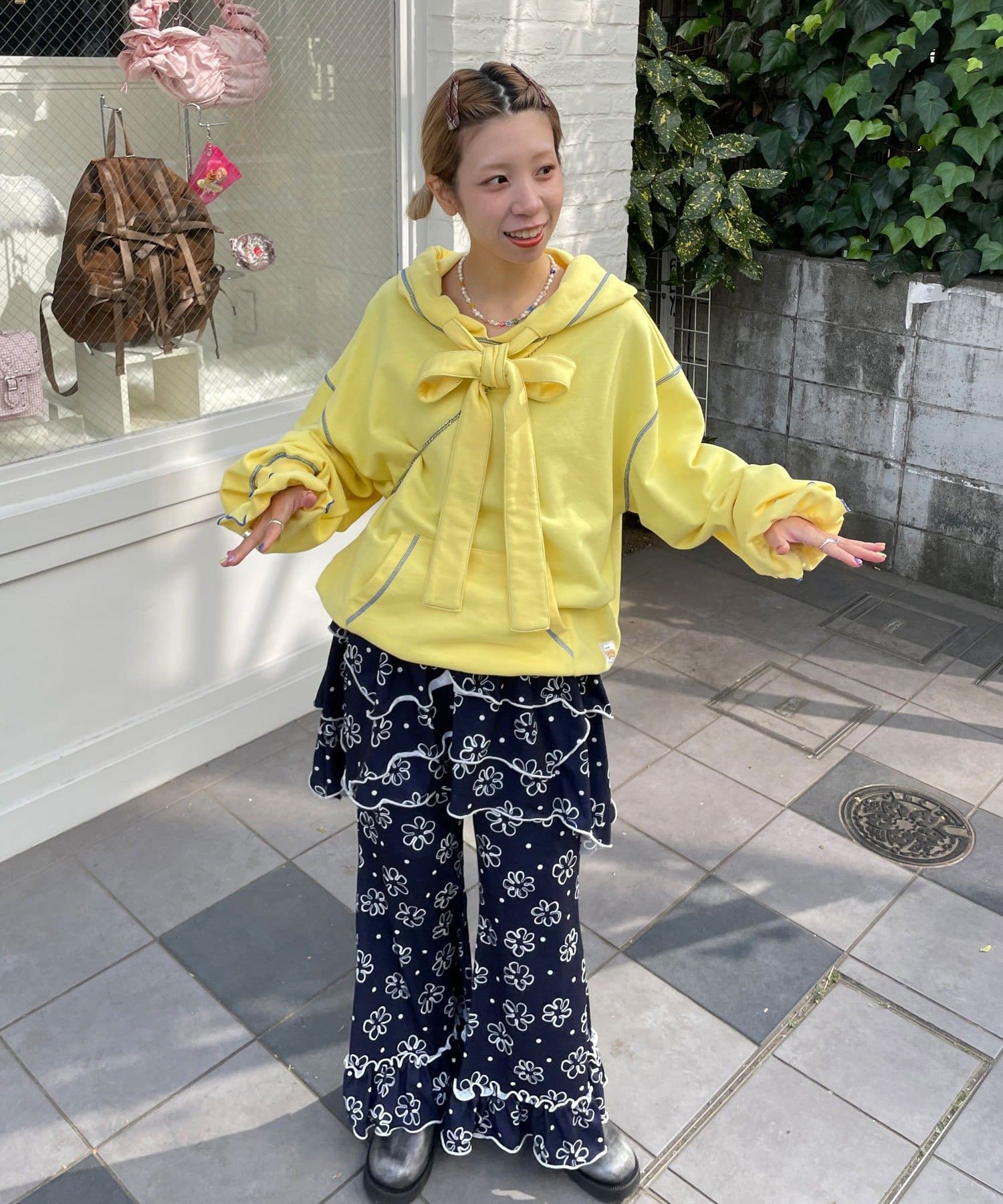 HELLO.SANFRANCISCO 不對稱半身裙+喇叭褲SET - Image 24