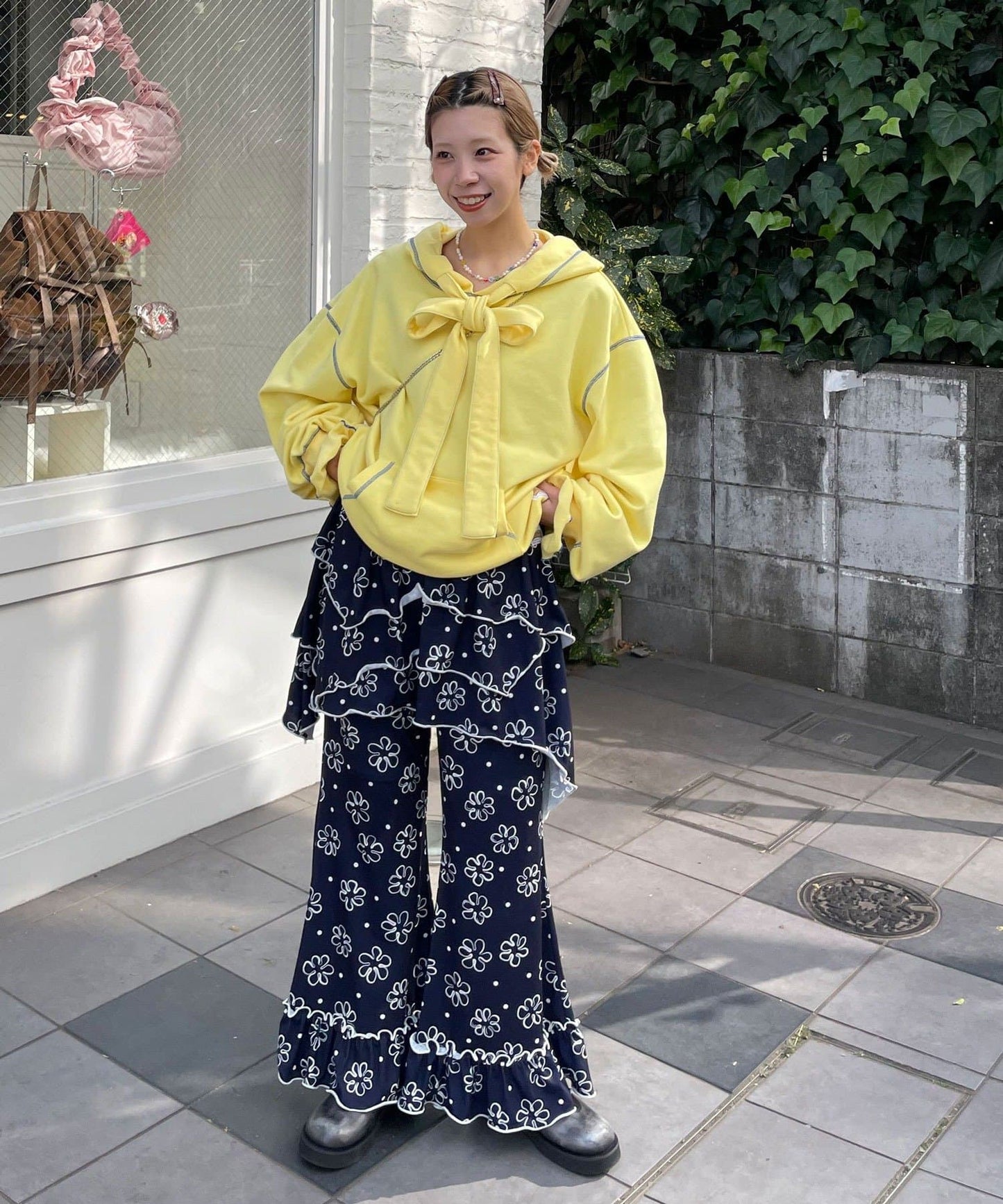 HELLO.SANFRANCISCO 不對稱半身裙+喇叭褲SET - Image 25