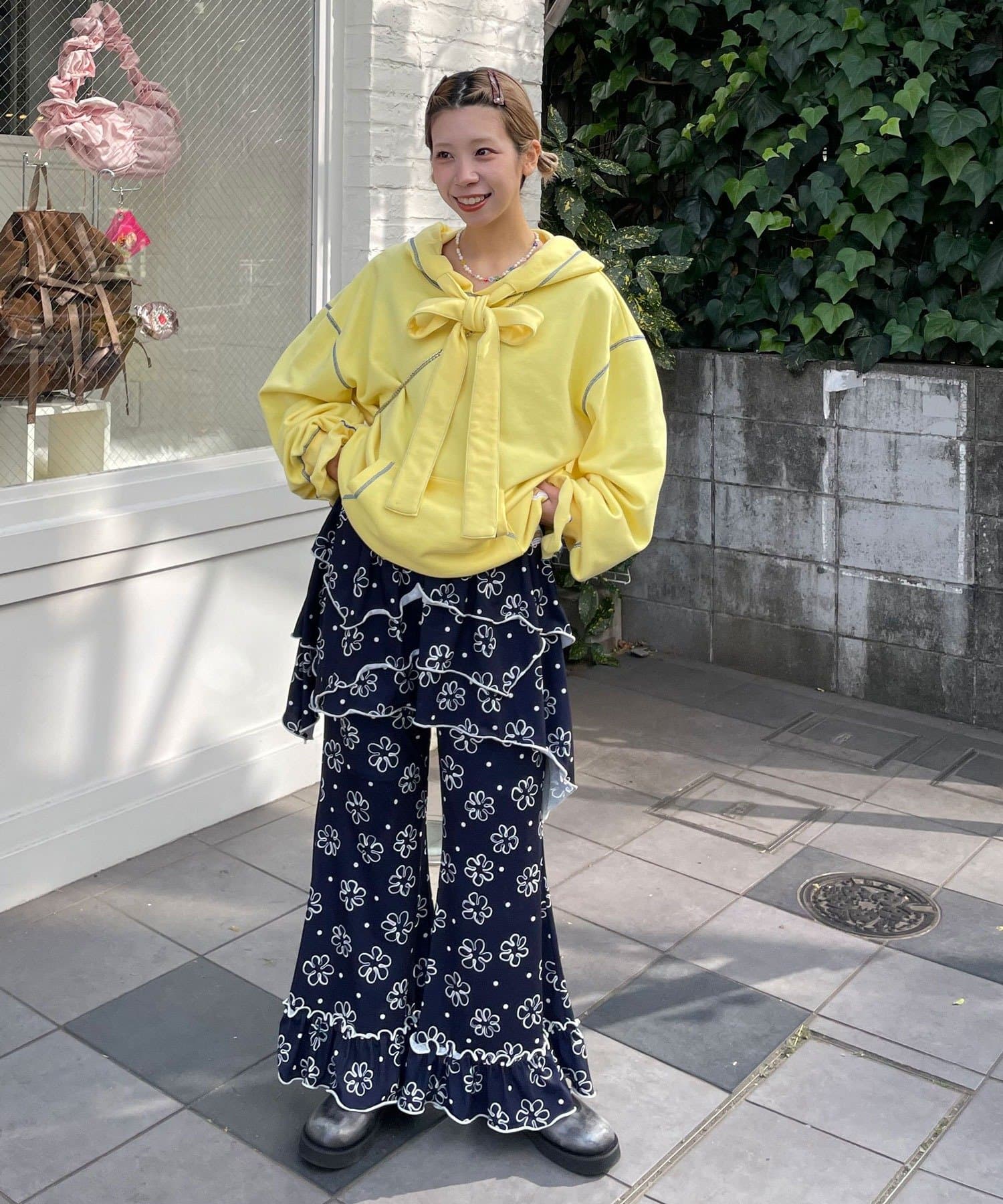 HELLO.SANFRANCISCO 不對稱半身裙+喇叭褲SET - Image 25