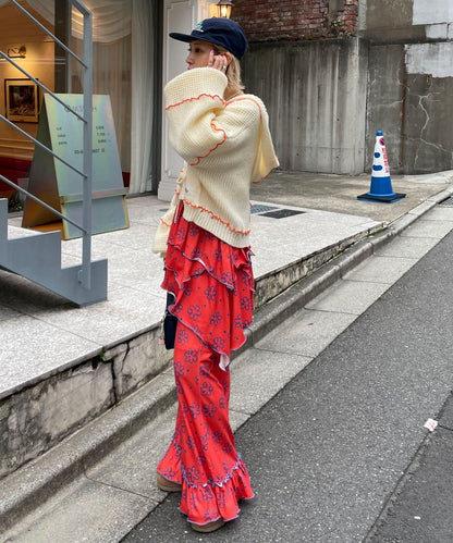 HELLO.SANFRANCISCO 不對稱半身裙+喇叭褲SET - Image 36