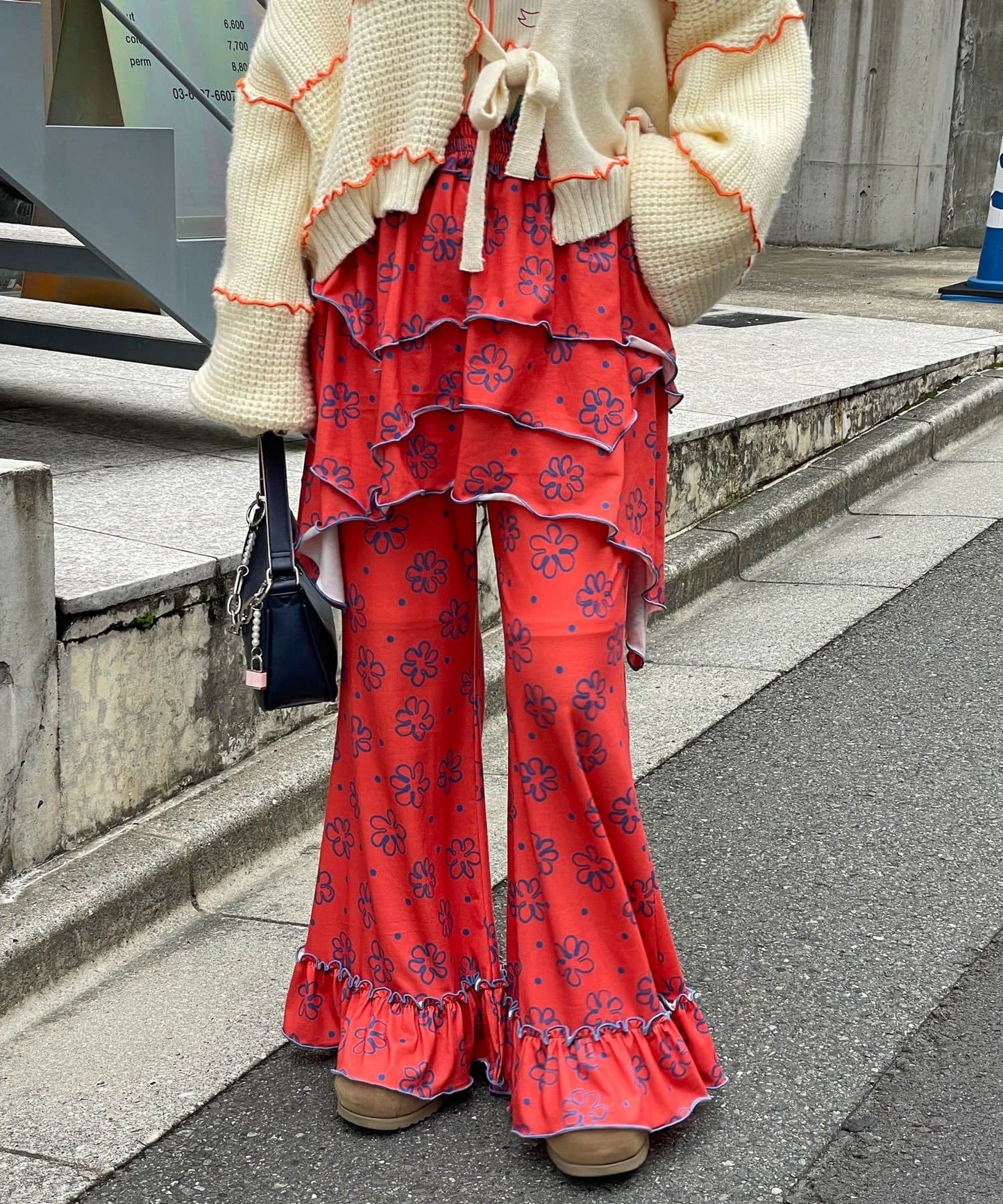 HELLO.SANFRANCISCO 不對稱半身裙+喇叭褲SET - Image 28